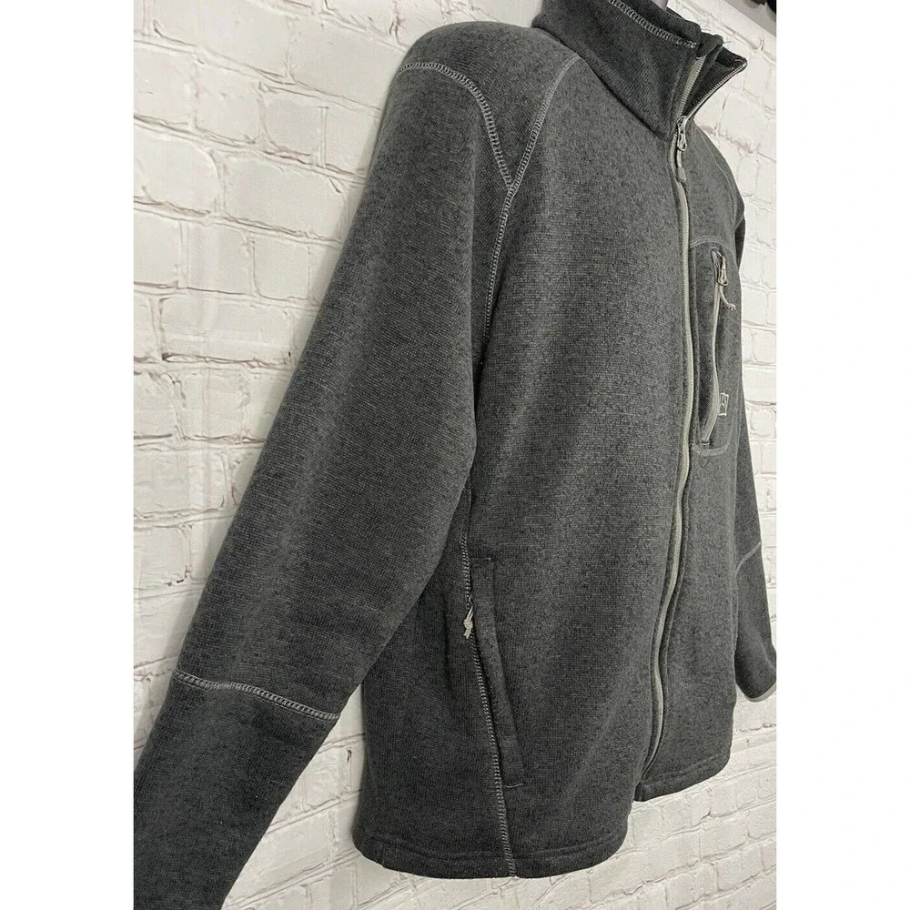 Avalanche Jacket Fleece Full Zip Mock Neck Outdoors/Casual Dark Gry Mens Size XL